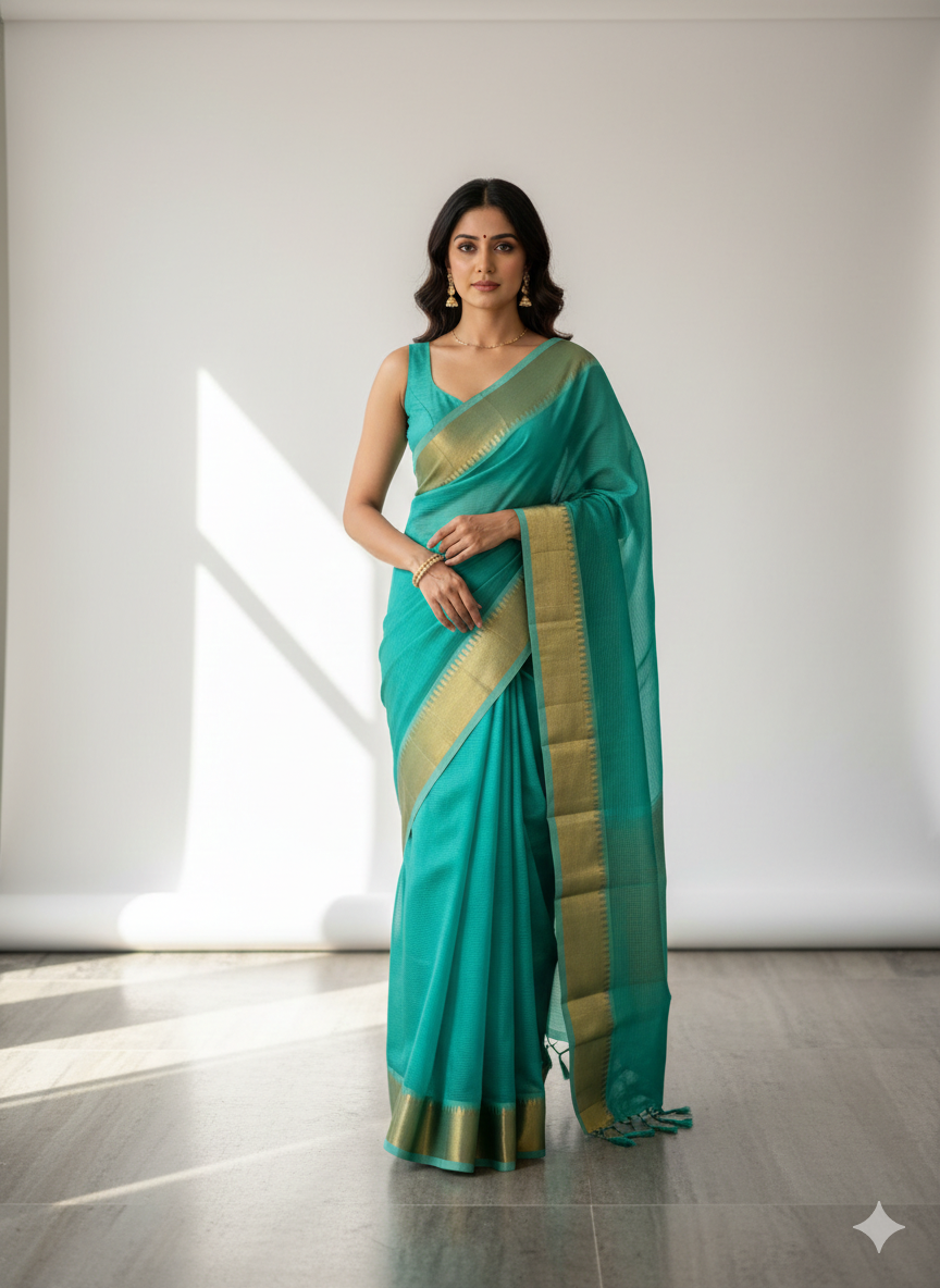 Pure Mangalgiri Silk
